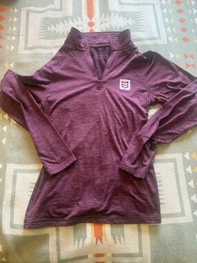 Women’s Plum Quarter-Zip Pullover Sweatshirt